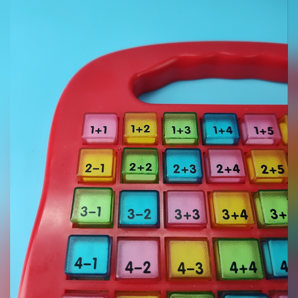 Push & Learn Colorful Math Addition / Subtraction Educational Learning Toy - Picture 4 of 11